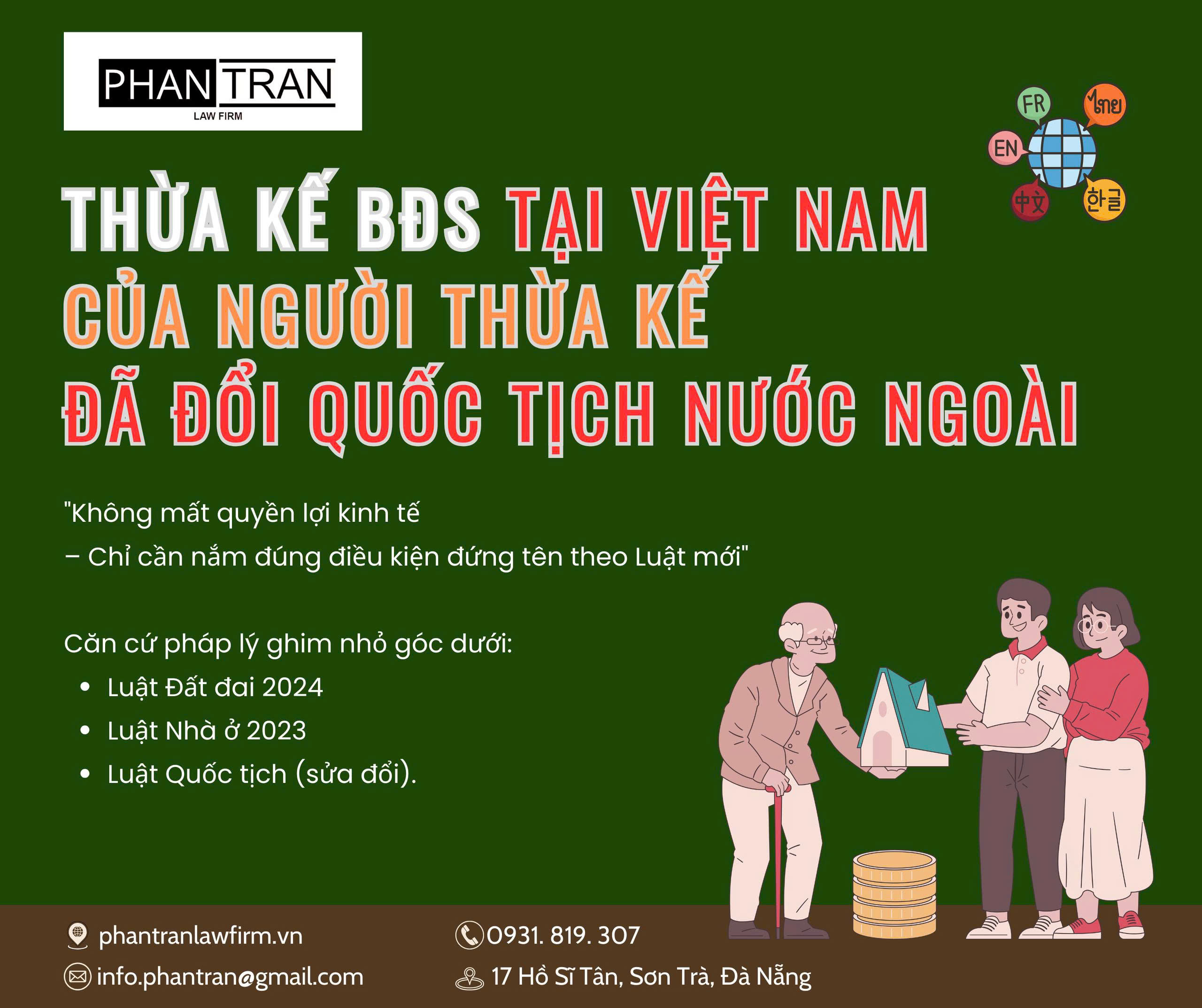 THỪA KẾ BẤT ĐỘNG SẢN TẠI VIỆT NAM CỦA NGƯỜI THỪA KẾ ĐÃ ĐỔI QUỐC TỊCH NƯỚC NGOÀI