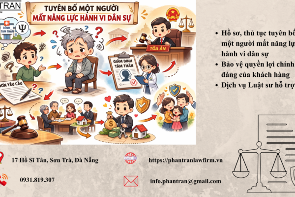 YÊU CẦU TUYÊN BỐ MỘT NGƯỜI MẤT NĂNG LỰC HÀNH VI DÂN SỰ